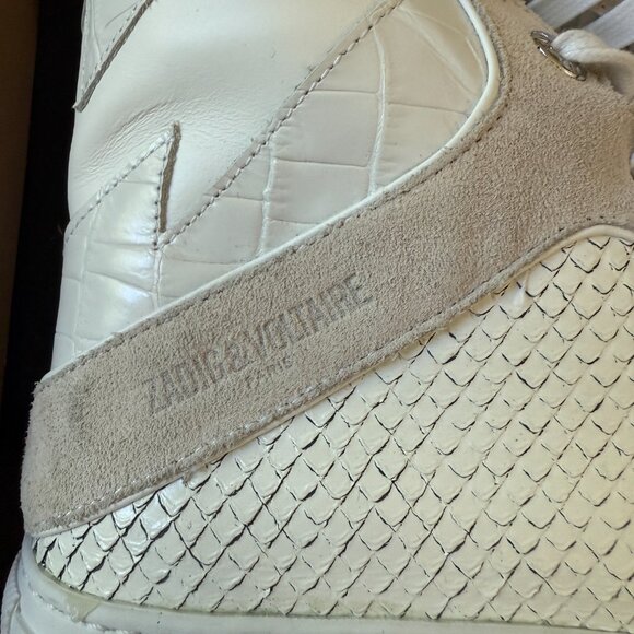 Zadig & Voltaire High Flash High Tops Sneakers NWB Size EU 38 / US 7.5-8 - Picture 6 of 10